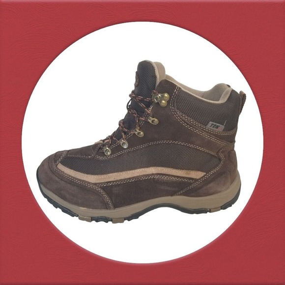 LLBean Tek Brown‎ Men’s Leather Hiking Boots Size 11M Waterproof Without Insole - Picture 3 of 16